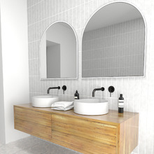 Gabe Arched Stainless Steel Wall Mirror